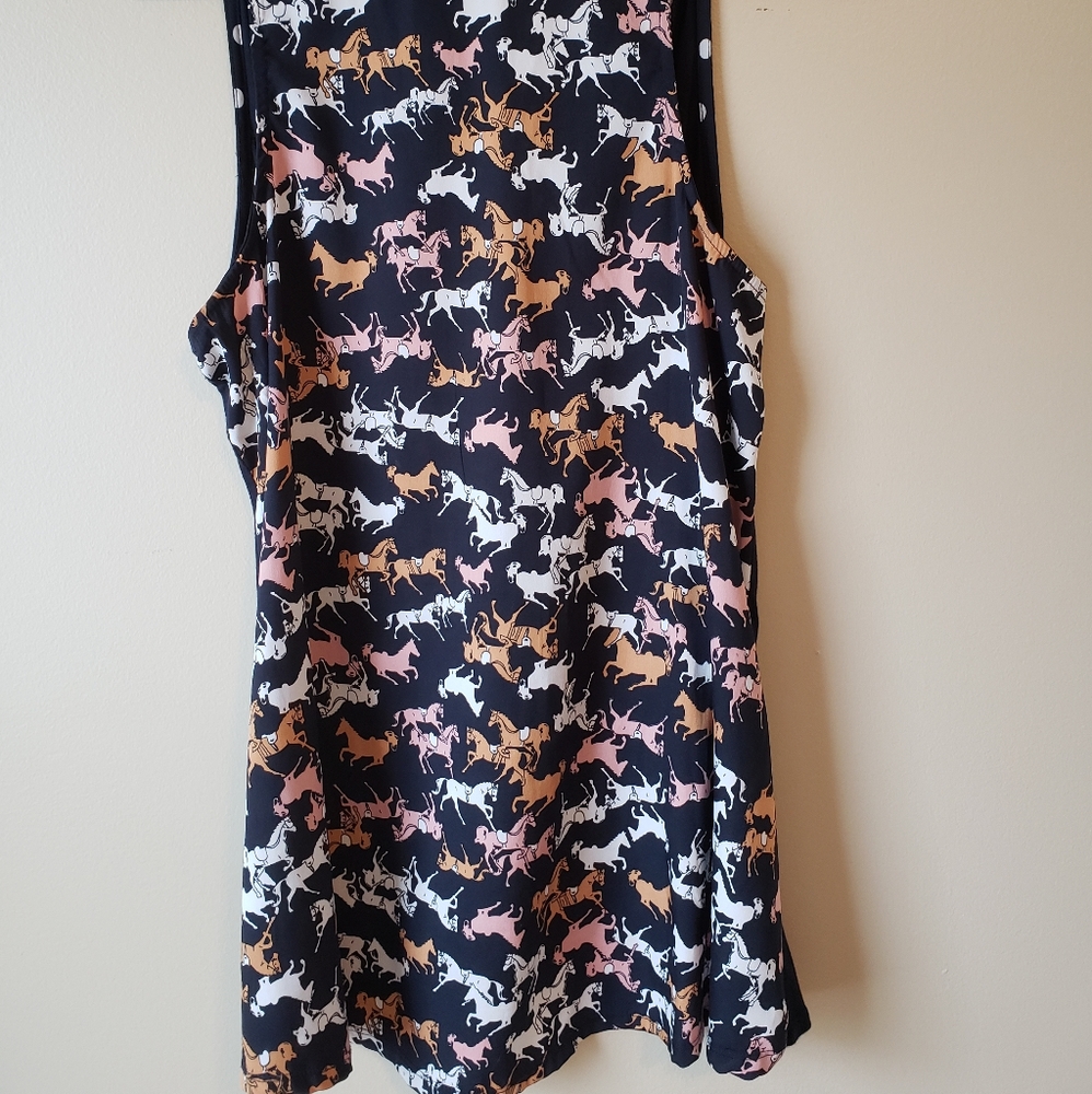 Fun Patterned Sleeveless Blouse From Anthropologie - image 3